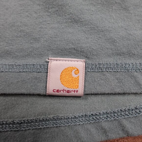 Carhartt Force Relaxed Fit Graphic Tee Men's Large Blue Green - Picture 2 of 7